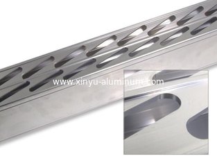 China Brushed Finish/Wiredrawing Processing Aluminium Tube with Drilling/Punching supplier