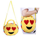 plush emoji wallet, mini coin purse,custom emoji plush soft embroidered emoji wallet handbag