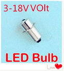 Wholesale LED P13.5S 1W recessed screw LED light 3V-18v 5PCS P13.5 1W screw base LED p13.5s 1w flashlight bulb 18V