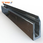 Custom Balcony Aluminium U channel Balustrade Stair Railing floor aluminium handrail anodized powder coating prolfie