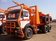 Beiben off road log truck 2638 6x6 truck head with trailer for timber transport