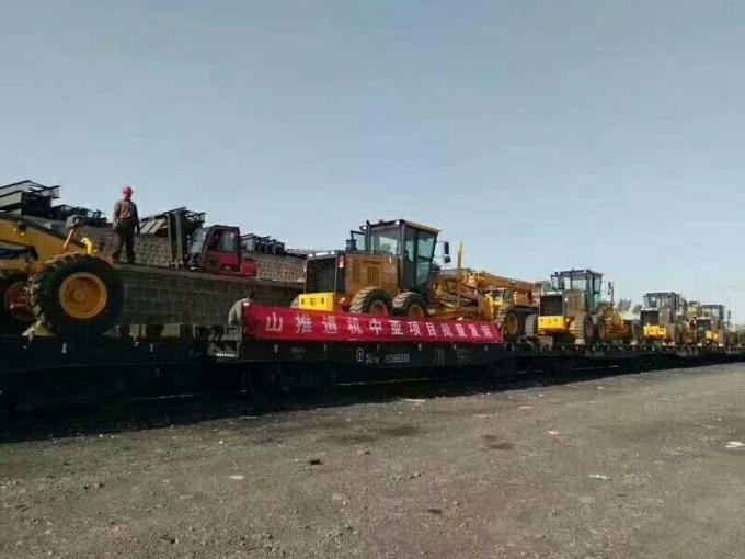 Shantui road machinery motor grader delivered to Middle Asia countries.