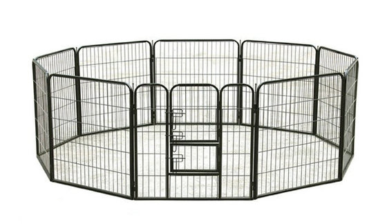 China 80x80cm x8pcs  Black Powder Coated Wire Mesh Small Size Dog Kennel,Pet Cages,Carriers &amp; Houses,Welded Mesh supplier