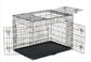 30'' Black Powder Coated Wire Mesh Small Size Dog Kennel  with ABS Plastic Tray with One door/Two door/Three door supplier