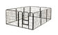 80x80cm x10pcs  Black Powder Coated Wire Mesh Small Size Dog Kennel,Pet Cages,Carriers &amp; Houses,Welded Mesh supplier