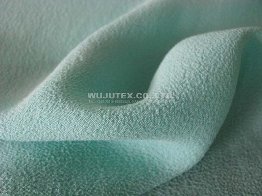 China 150g/m2 Light Green Viscose Crepe Fabric for Summer Ladies' Dress , Rayon Viscose Fabric supplier