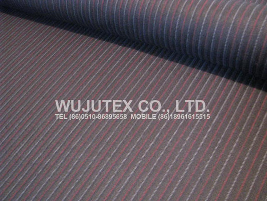 China T/R 65% polyester 35% rayon yarn dyed herringbone stripe fabric, very nice wool like handfeel. item no. WJY5331# supplier
