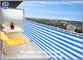 HDPE Balcony Screen OUTDOOR DYNING SUN WIND SHIELD SHADE PATIO BALCONY NEW BLUE STRIPE