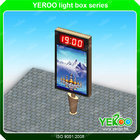 advertising scrolling light box with LED clock