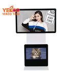 55" UHD 4k media player electric rotating display stand lcd display for shops' window
