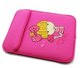 Accessories neprene case tablet covers 7", reversible sleeves, pink and black