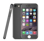 Ultra thin plastic phone case 360 degree full cover cases for iphone 6 6s with tempered glass