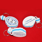Eco-friendly promotional gifts foam key chains with mental ring