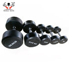 Gym Fixed Weight Lifting Strength Training Round Rubber Coated Dumbbell