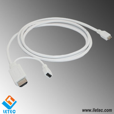 LM003 MHL USB2.0 Micro5Pin - HDMI + USB Micro5Pin cable for S2 S3 S4