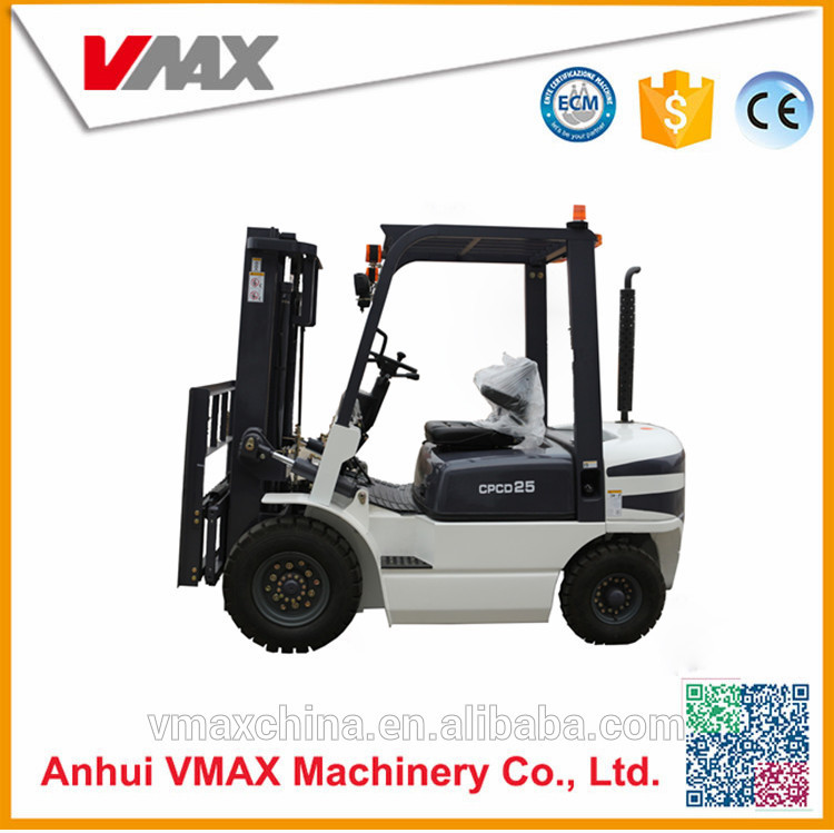 Vmax 2.5 ton diesel engine forklift truck CPCD25