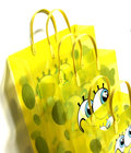 Factory Custom made Transparent frosted PP gift plastic shopping bag