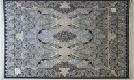 European Modern Architectural Style Authentic Sky Blue Handmade Silk Carpet/Tapestry