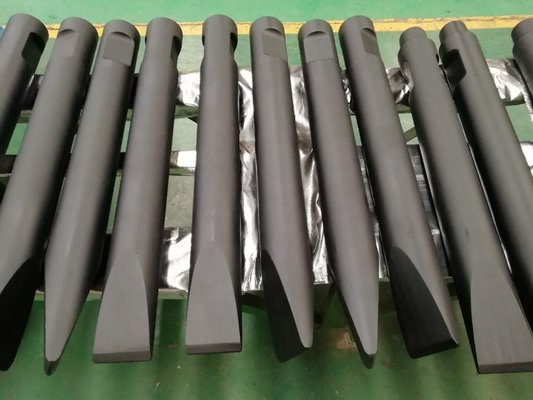 China Mining General Hydraulic Rock Hammer accessories chisel moil point rod GB2T,GB5T,GB6T,GB8T,GB8AT,GB8F supplier