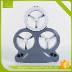 AX-3MF Plastic Mini Fan with LED Light 3 Mini Fans Rechargeable Solar Chargeable Mini Fan