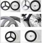 china factory directly sell track bicycle fixed gear clincher wheelsets 3-spoke&88mm wheel