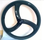 New Hot sale 700c 3k/UD matt Curve tri-spokes carbon clincher  for road &track bike wheel