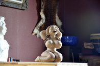 Clay Sculpture;Chinese Traditional Clay Sculpture for Decoration and Gifts;Holiday Gifts