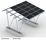 Aluminum Ground Mount Solar Structure Aluminum Shade Structure For Car Parking