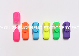 China multi colored highlighter pen with imported ink  Classic highlighter pen brilliant color supplier