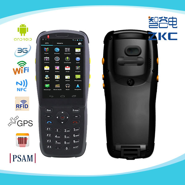 3.5 inch android handheld barcode scanner rugged pda with 3g wifi nfc/rfid