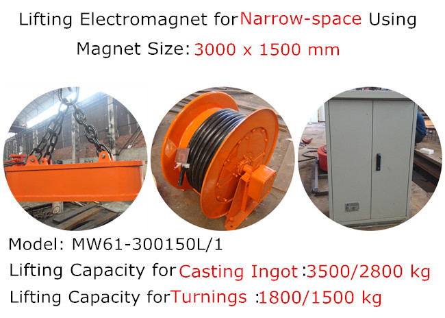 Narrow-space Using Oval Shape Lifting Magnet MW61-300150L/1