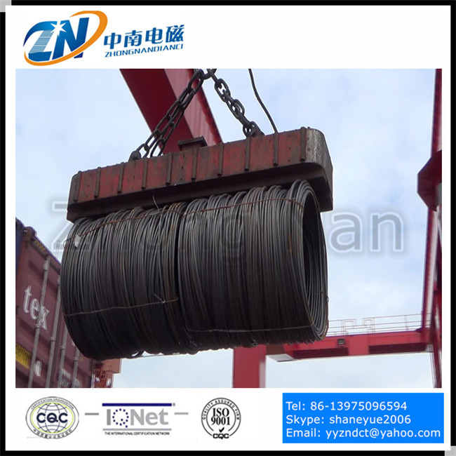 Rectangular Lifting Electro Magnet with Special Magnetic Pole for Wire Coil Rod MW19-60072L/1