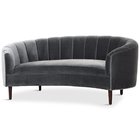 hot sale black velvet fabric lounges, curve sofa for living room
