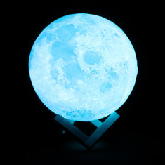 China 2018 Novelty Craft 3D led moon light, hot selling led light 3D Print Moon light night light supplier
