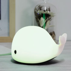 China 2018 Rechargeable Dolphin Silicon Pat Night Light supplier