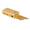 4 Bands GSM 3G Wifi GPS Handheld Cellular Jammer Blocker Isolator Shield,Golden Yellow / Fan / DIP /  Leather Case supplier