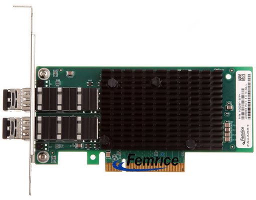 China Femrice 10Gbps Dual Port Gigabit Ethernet PCI Express x8 Server Adapter Intel 82599ES Chip SFP+ Slots Network Controller supplier