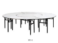 Top quality Restaurant folding iron PVC table (YT-1)