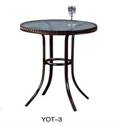 Beautiful popular design garden cast aluminum furniture/outdoor TABLE  (YOT-1)