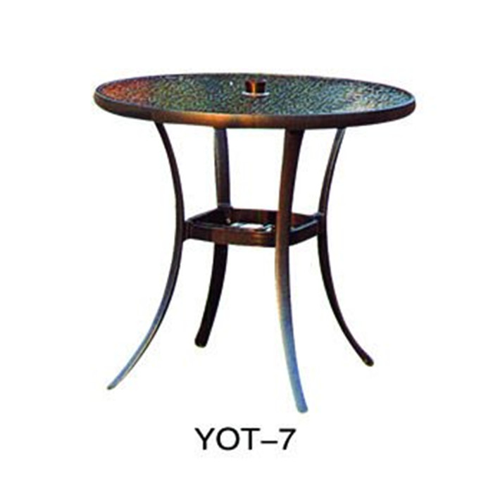 High quality popular cast aluminum outdoor furniture in hotel   (YOT-7)