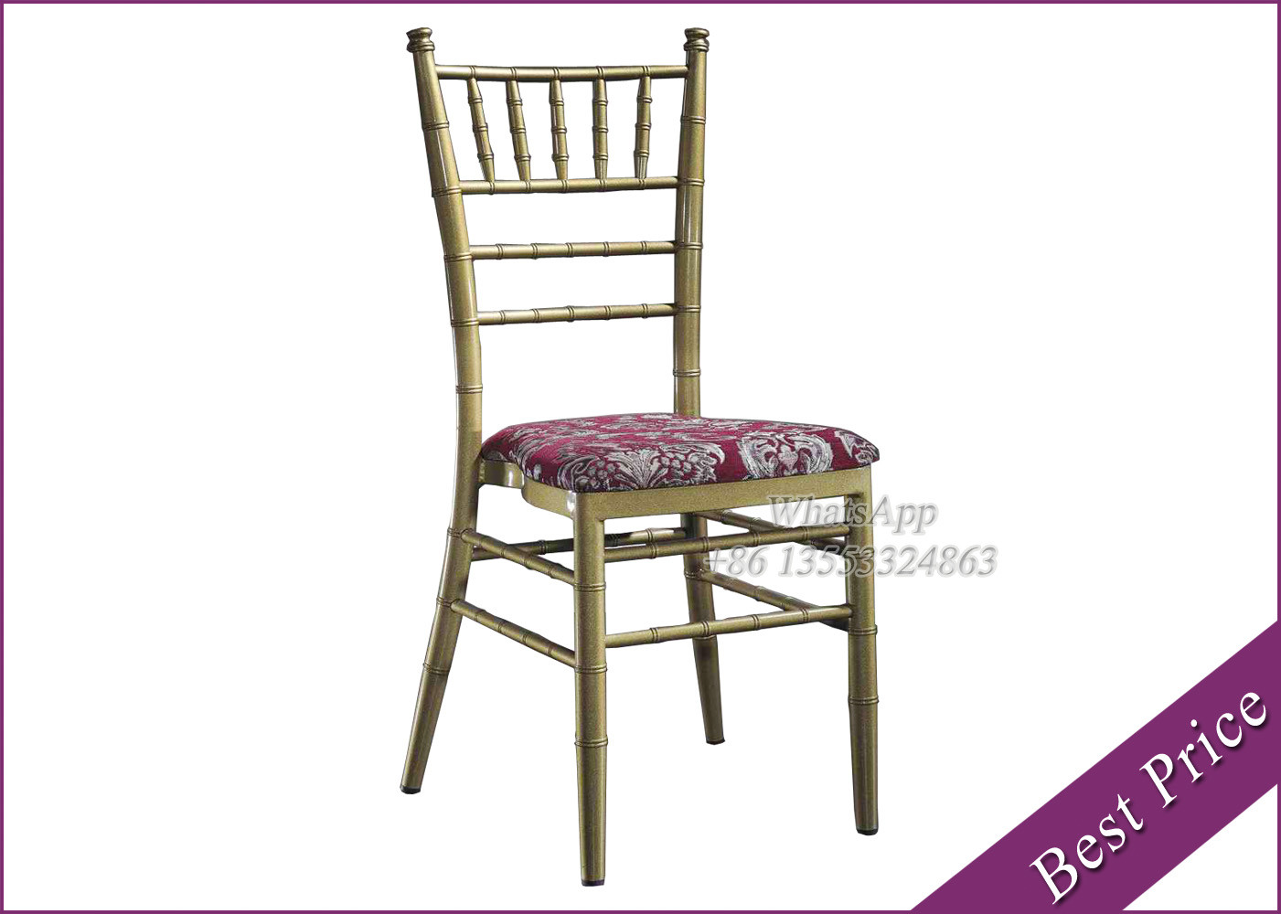 Chinese Furniture Manufacturer Chiavari Chair Gold For Wedding Party (YC-4)