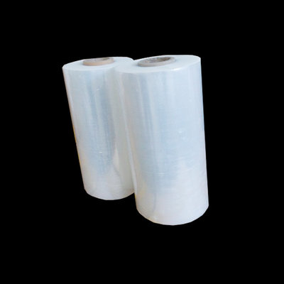 China LDPE stretch film 25mic transparent film by machine 10kgs net weight good elongation PE film supplier