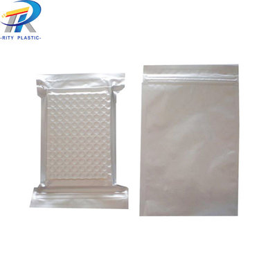 China Custom Aluminium Foil Stand Up Pouch Laminated 100mic Zip Lock Food Foil Bag supplier