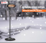 Mr Patio Electric infrared Quartz Heater 1500W Free Standing and Wall mounter Outdoor Heater