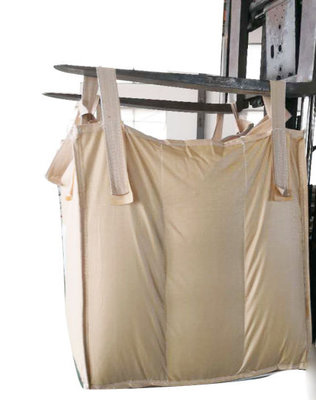 China Breathable Big FIBC Baffle Bag 1000kg Loading With Discharge Spout Bottom supplier