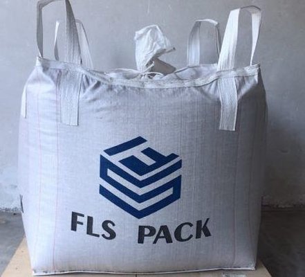 China White Polypropylene Jumbo Bags , Pp Super Sacks For Cement / Lime Packing supplier