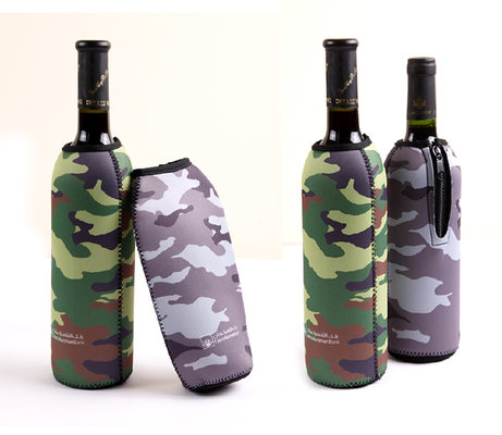 Camouflage anti-collision Neoprene Wine Cooler,bag/cup/red wine holder