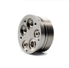 High-end Quality Custom High Precision CNC 4 Axis Machining Drilling Titanium Machinery Parts silver