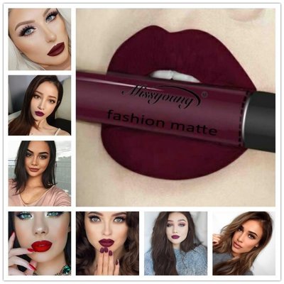 China American makeup Miss Young matte lipstick Lip color pearl lipstick do not touch cup lasting lip glaze supplier