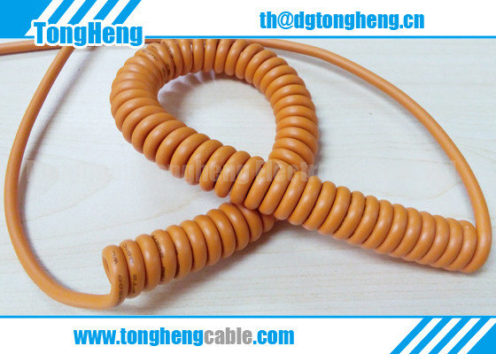 China China Made Customized Long-Lasting Self Retractable Data Control Spiral Cable supplier